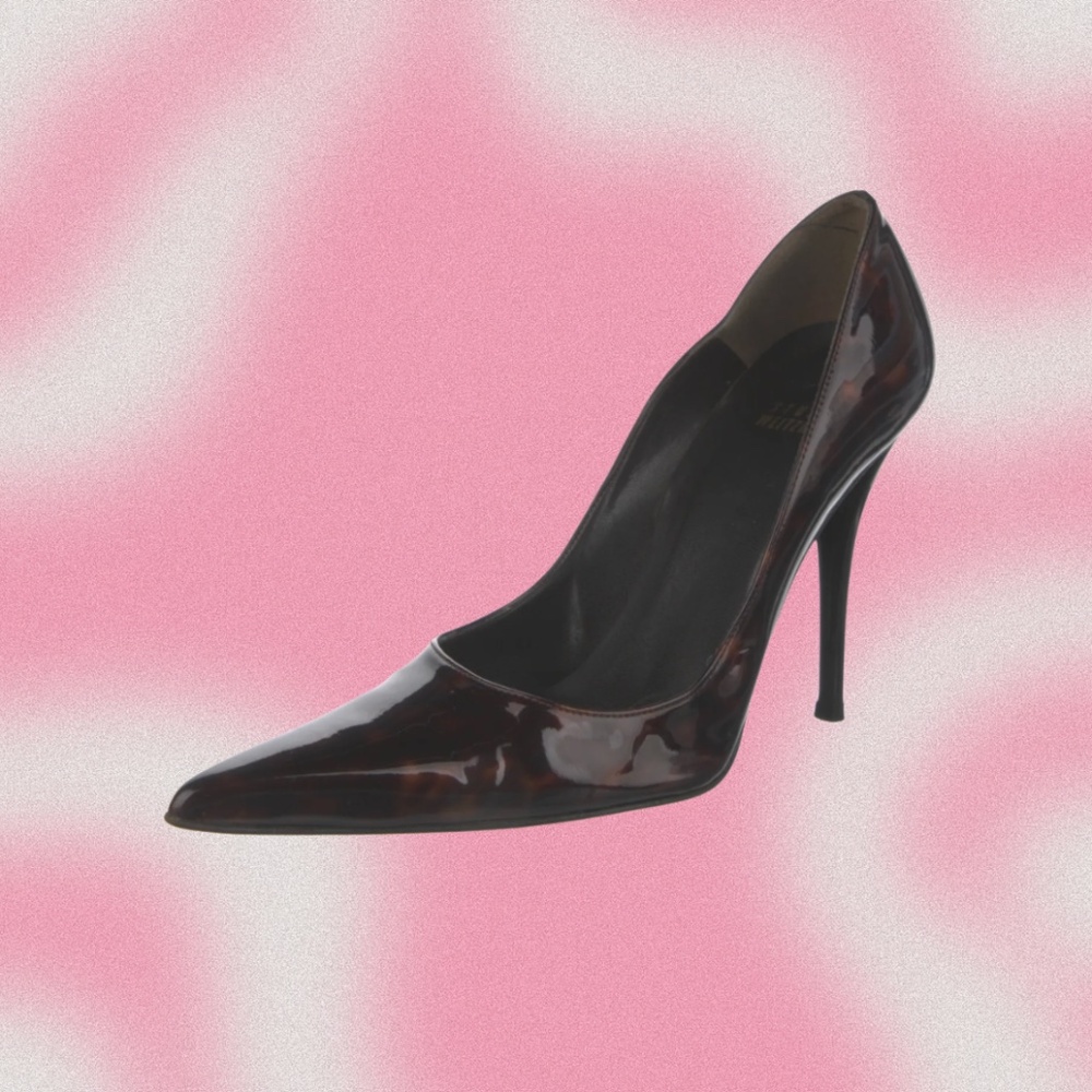 Stuart Weitzman Brown Patent Leather Pumps – Size 6